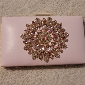 Large vintage look Jeweled clutch